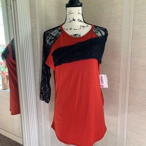 Lularoe Lace Sleeves Randy NWT